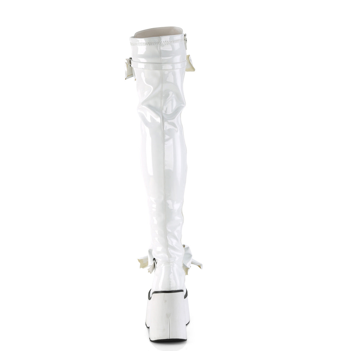 DemoniaCult Stiefel KERA-303 WHT Stretch Patent
