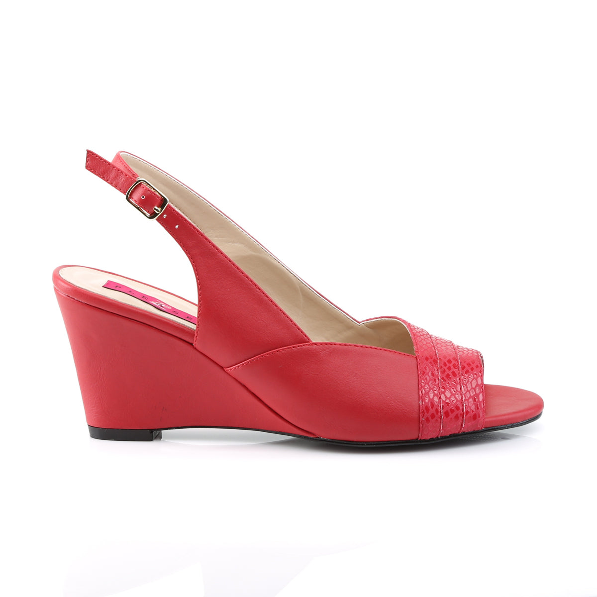 Pleaser Pink Label Frauenpumpen KIMBERLY-01sp rotes Kunstleder