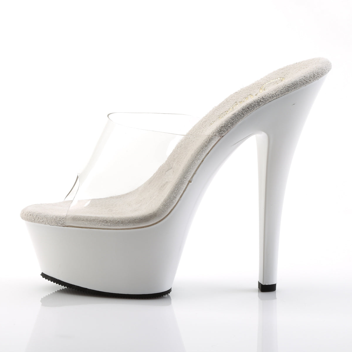 Pleaser Damen Sandalen KISS-201 CLR / WHT