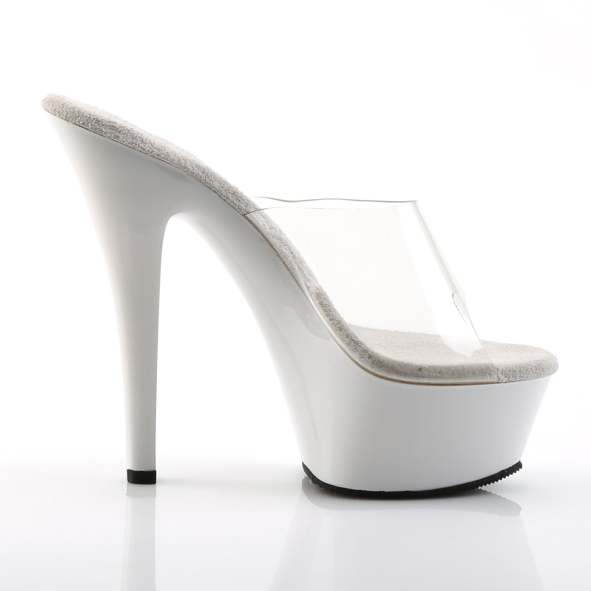 Pleaser Damen Sandalen KISS-201 CLR / WHT