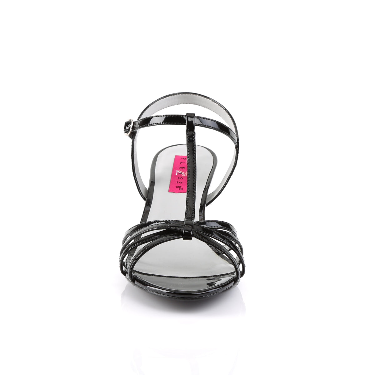 Pleaser Pink Label Frauenpumpen Kitten-06 BLK Pat.