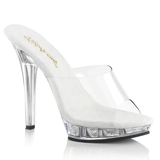 Fabulicious Damen Sandalen LIP-101 CLR / SLV Glitter