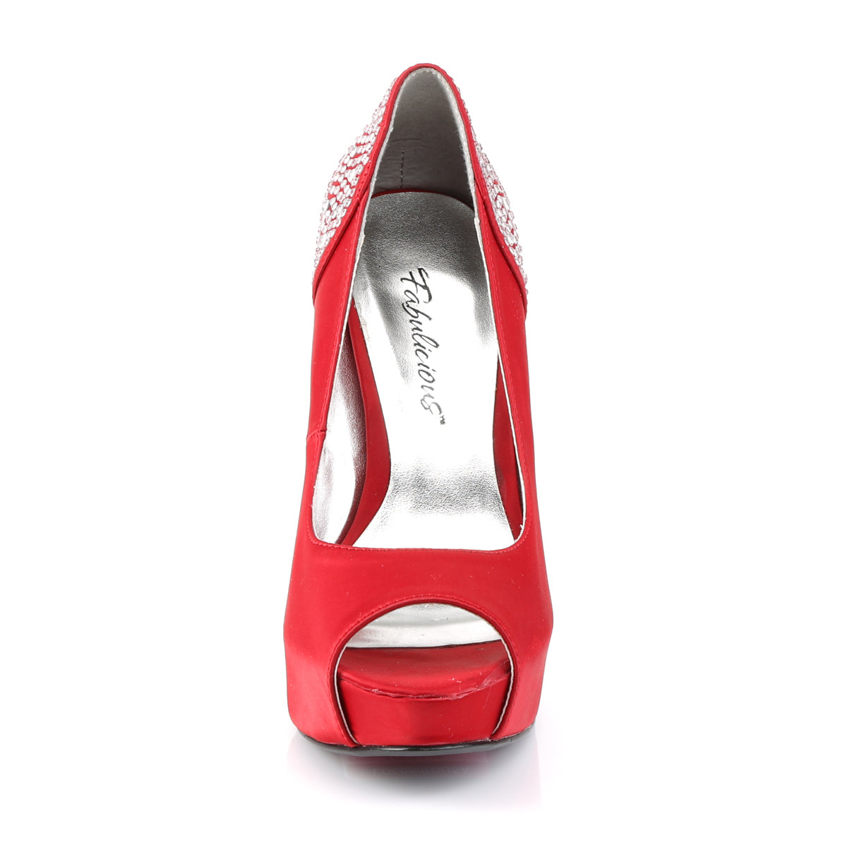 Fabulicious Frauenpumpen LOLITA-08 Rouge Seidensatin