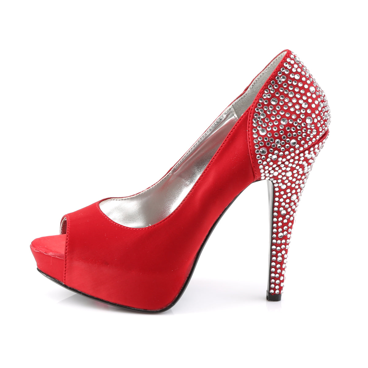 Fabulicious Frauenpumpen LOLITA-08 Rouge Seidensatin