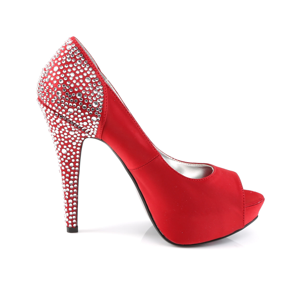 Fabulicious Frauenpumpen LOLITA-08 Rouge Seidensatin