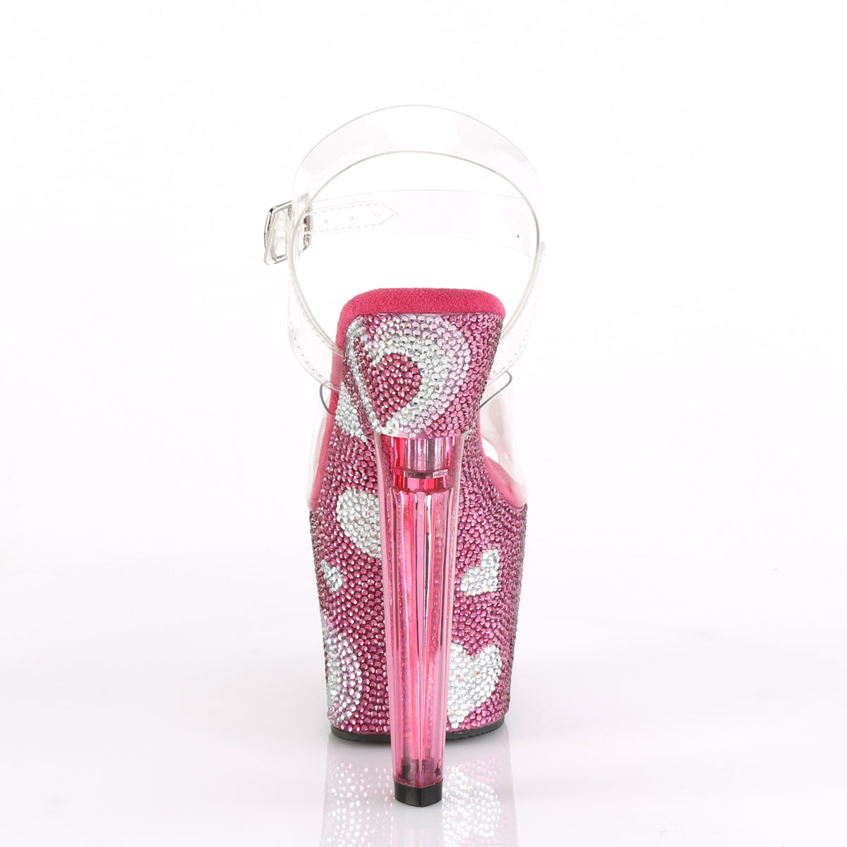 Pleaser Damen Sandalen LOVESICK-708HEART CLR / H. Pink-was rs
