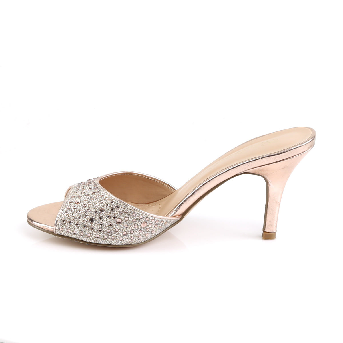 Fabulicious Frauenpumpen LUCY-01 Gold Glitter Mesh Stoff