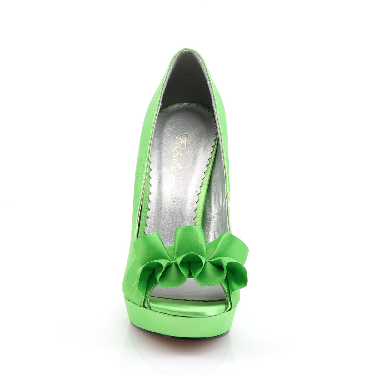Fabulicious Frauenpumpen LUMINA-42 Apfelgrünsatin