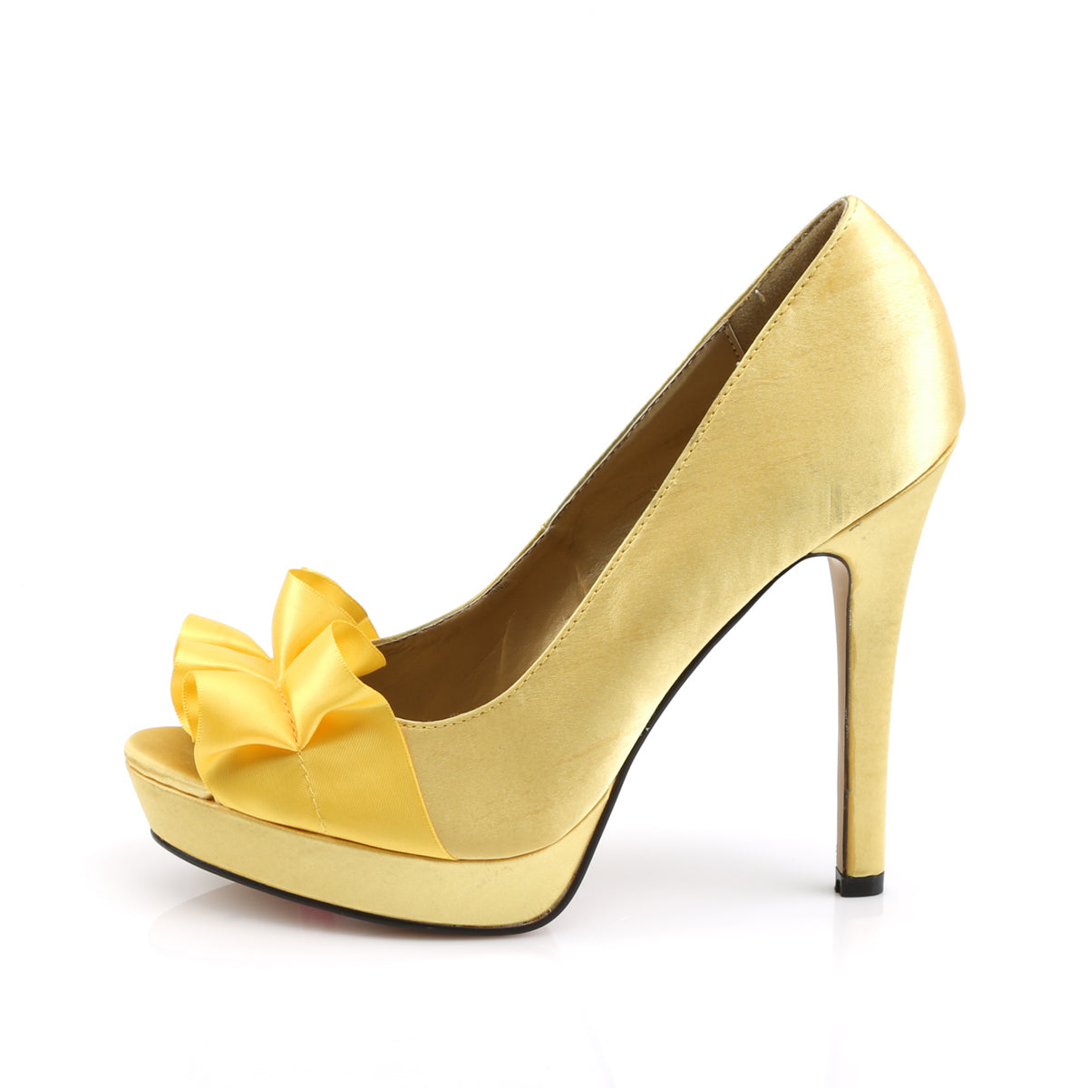 Fabulicious Frauenpumpen LUMINA-42 Gelber Satin