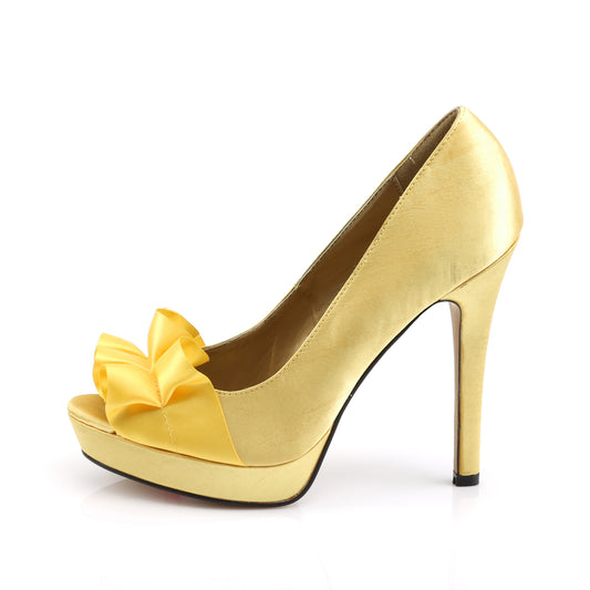 Fabulicious Womens Pumps LUMINA-42 Yellow Satin