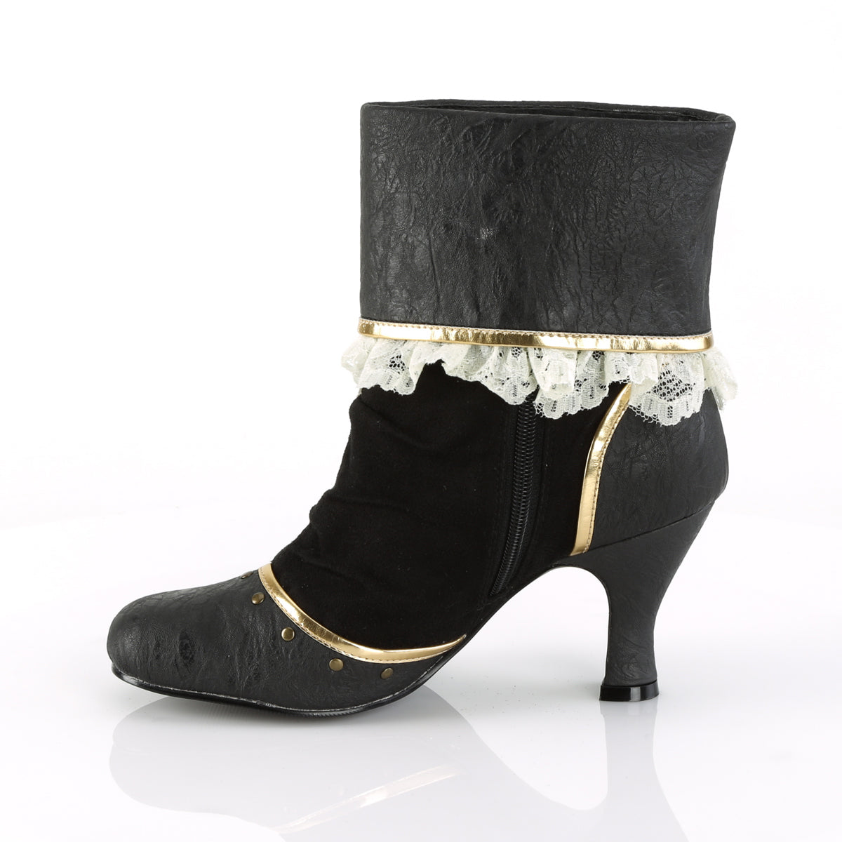 Funtasma Womens Boots. MATEY-115 BLK Distressed PU-Microfaser