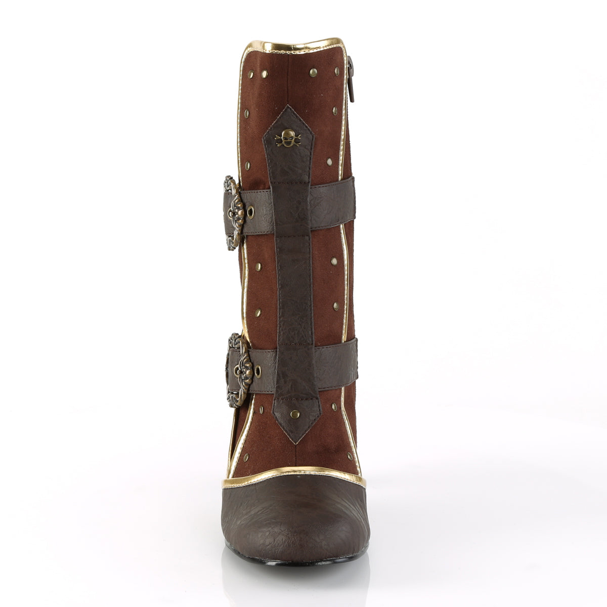Funtasma Womens Boots. MATEY-205 Braune beunruhigte PU-Mikrofaser