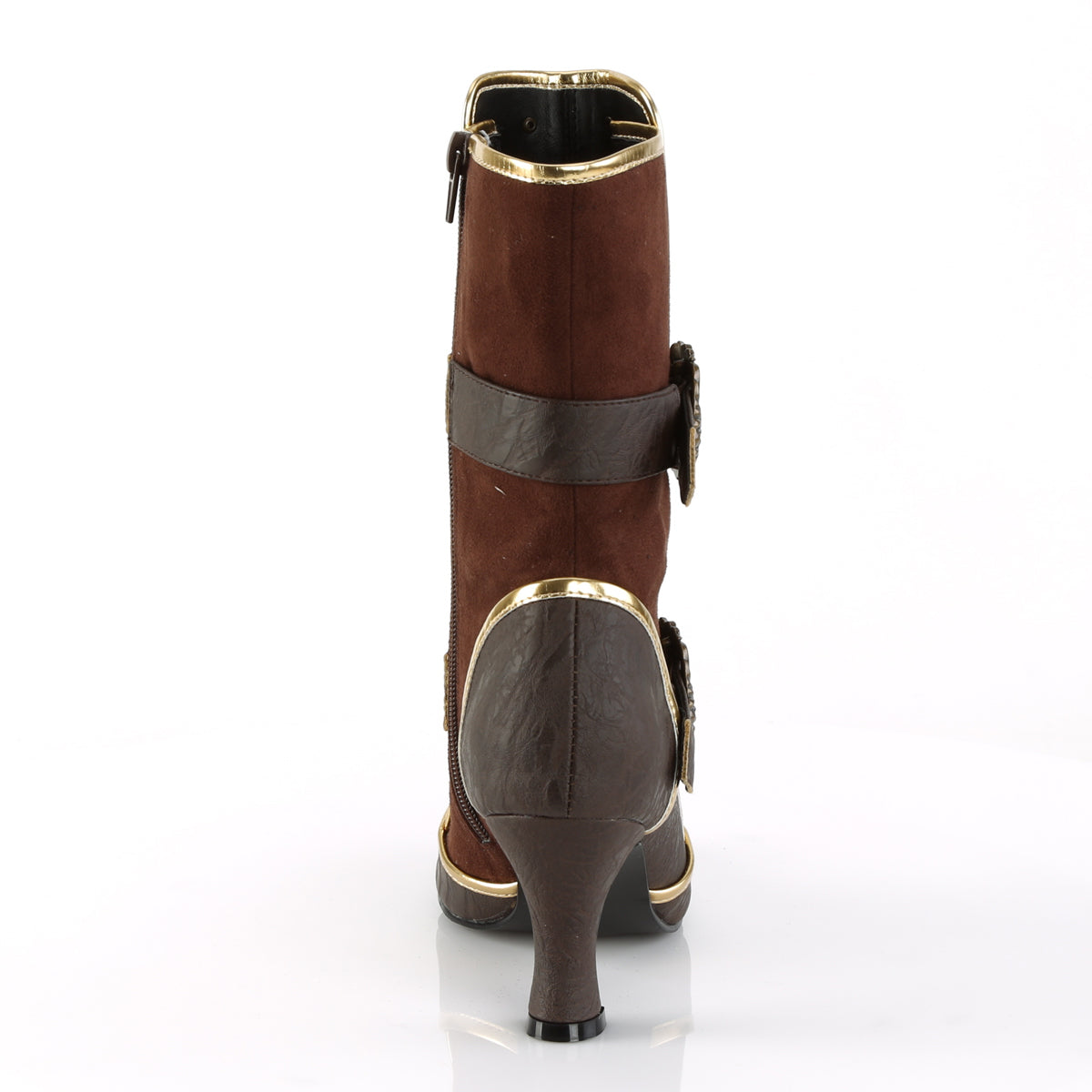 Funtasma Womens Boots. MATEY-205 Braune beunruhigte PU-Mikrofaser