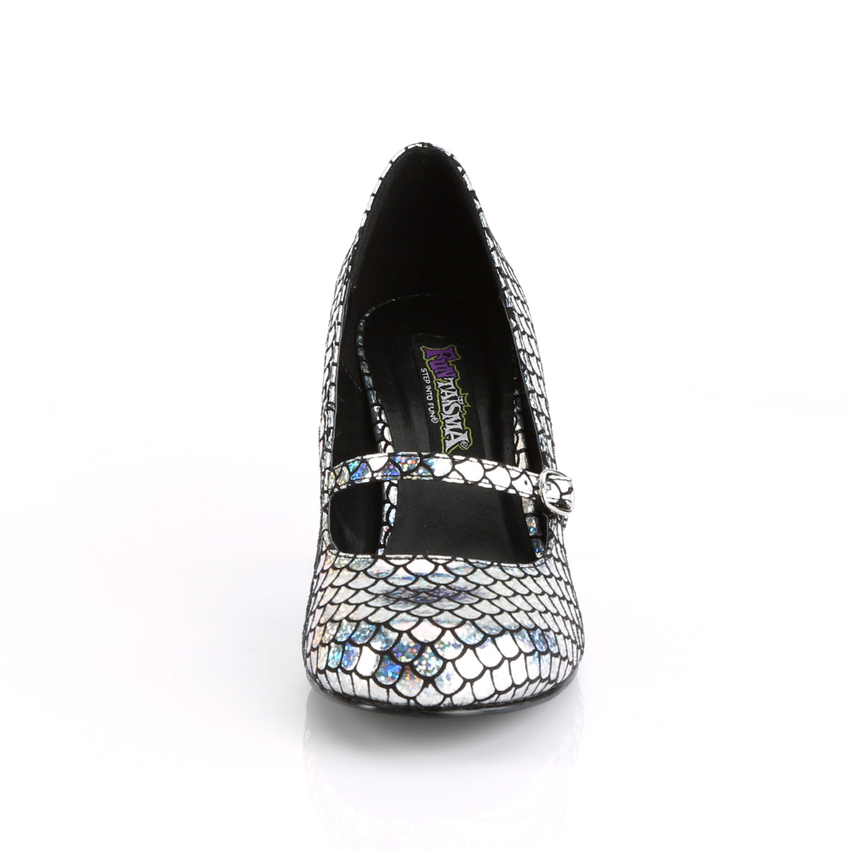 Funtasma Frauenpumpen Mermaid-70 Silber Hologramm PU