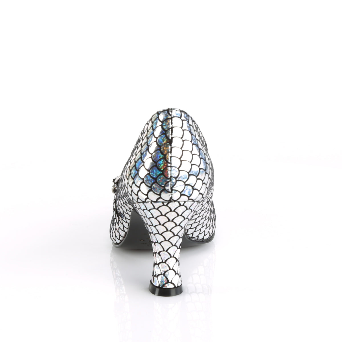 Funtasma Frauenpumpen Mermaid-70 Silber Hologramm PU