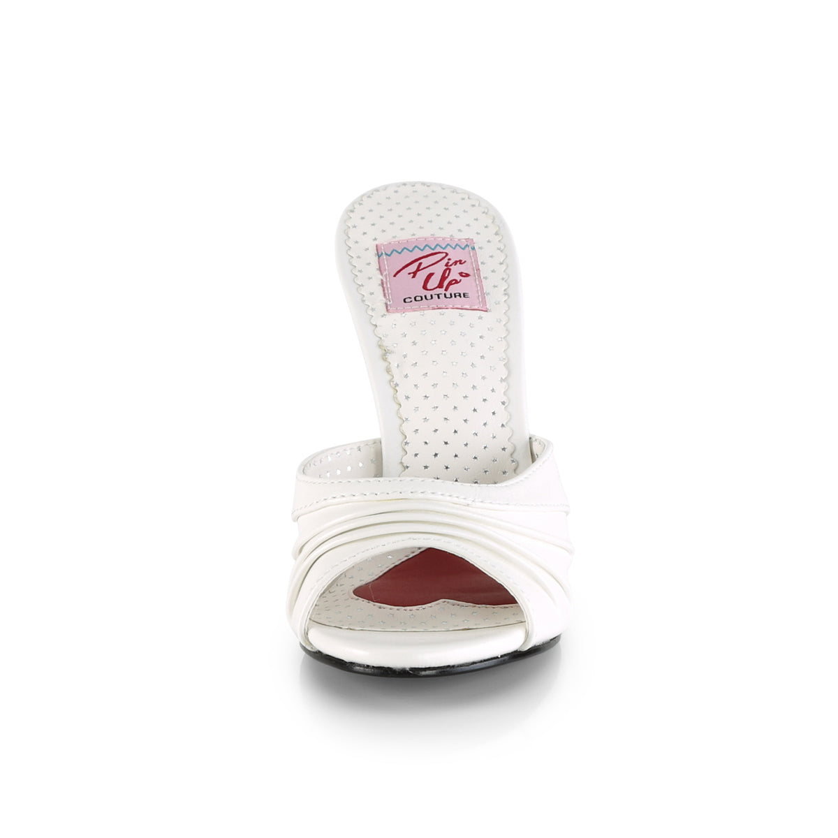 Pin Up Couture Frauenpumpen MONROE-01 WHT FAUX-Leder