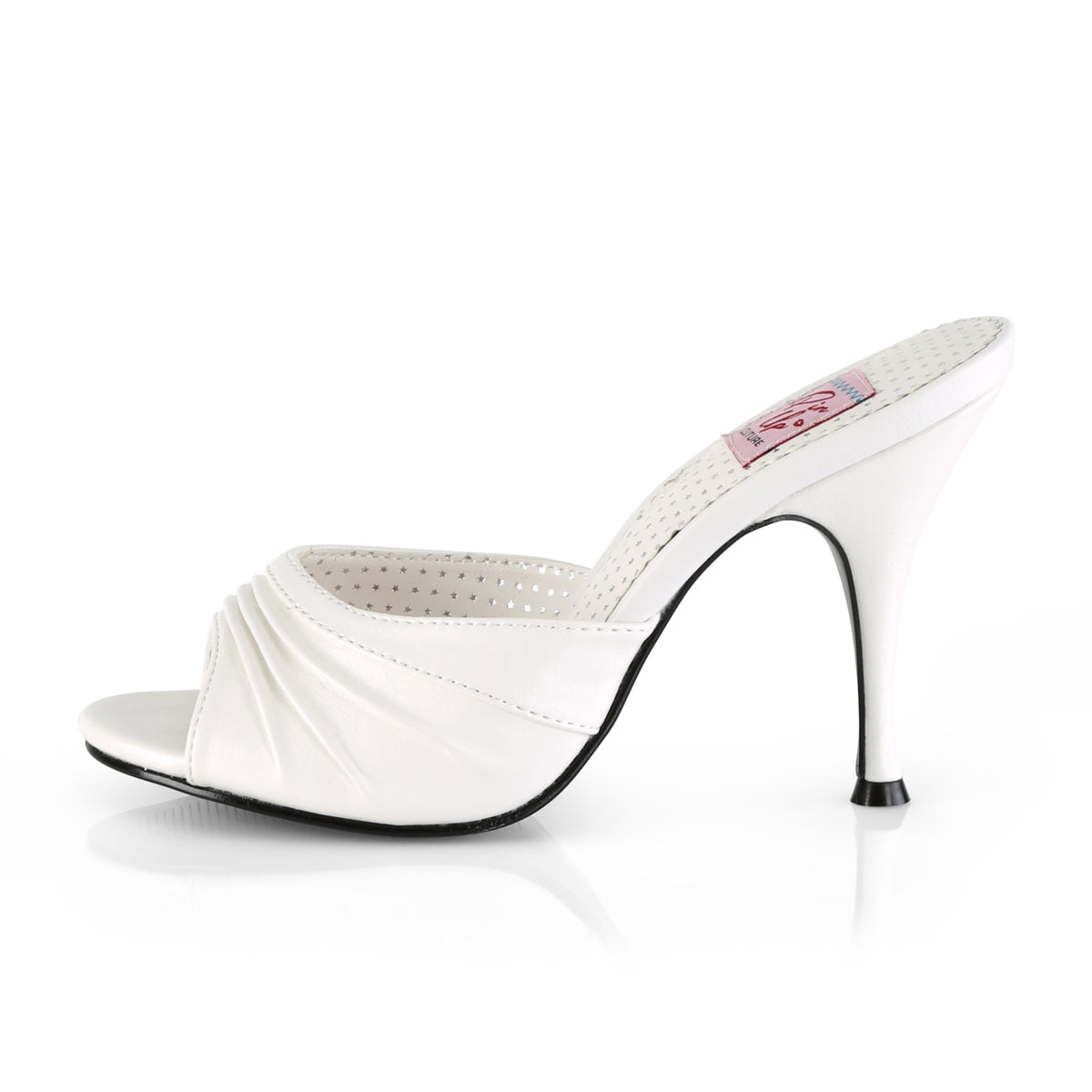Pin Up Couture Frauenpumpen MONROE-01 WHT FAUX-Leder