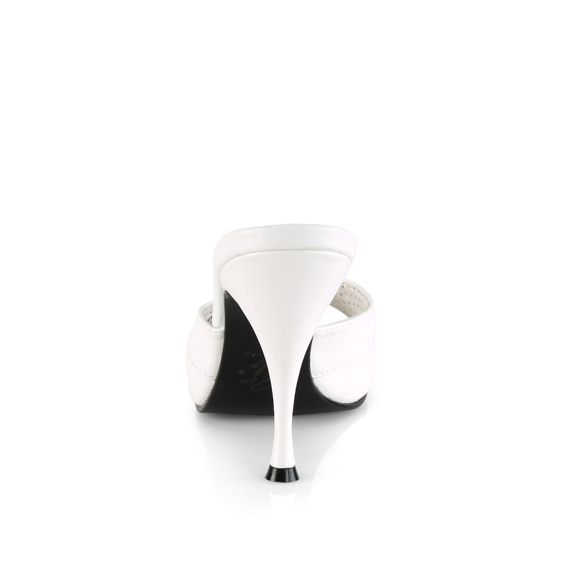Pin Up Couture Frauenpumpen MONROE-01 WHT FAUX-Leder
