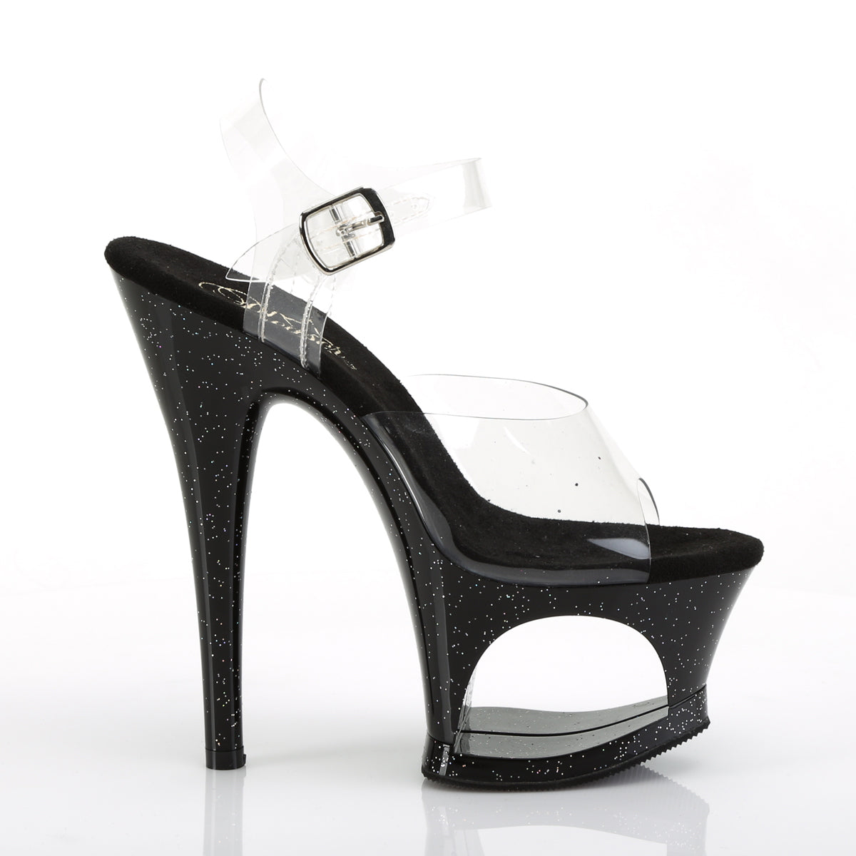 Pleaser Damen Sandalen MOON-708mg CLR / BLK