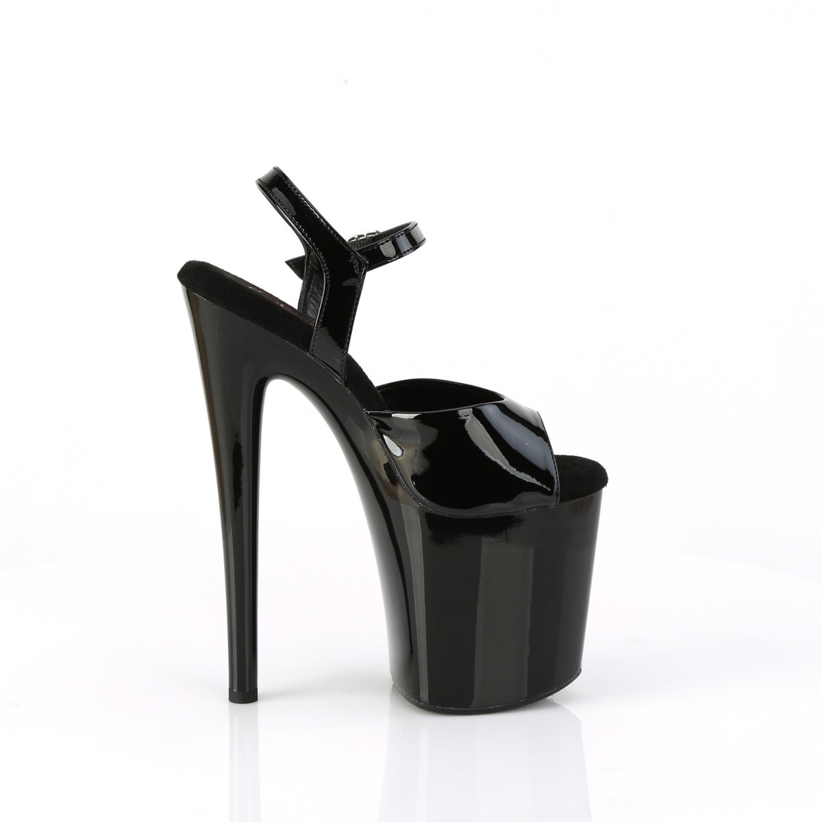 Pleaser Sandalen NAUGHTY-809 BLK Pat / BLK