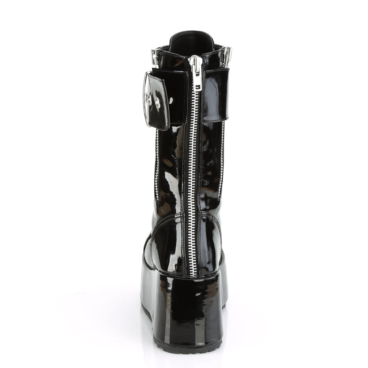 DemoniaCult Mens Boots PETROL-150 Blk Pat