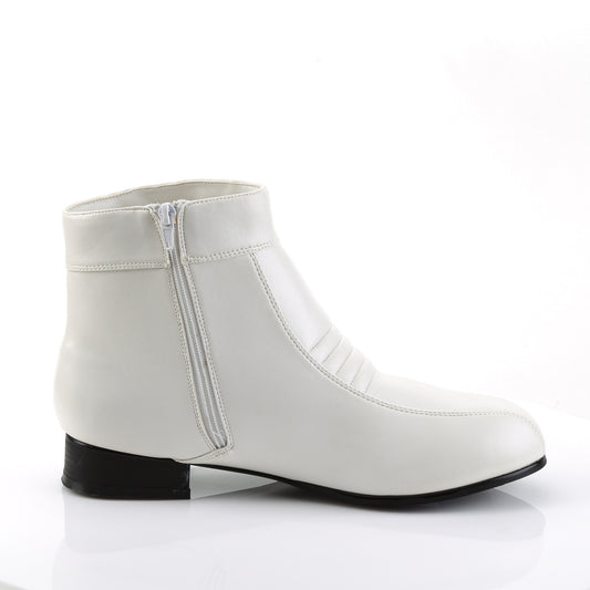 Funtasma Mens niedriger Schuh. PIMP-50 WHT PU.