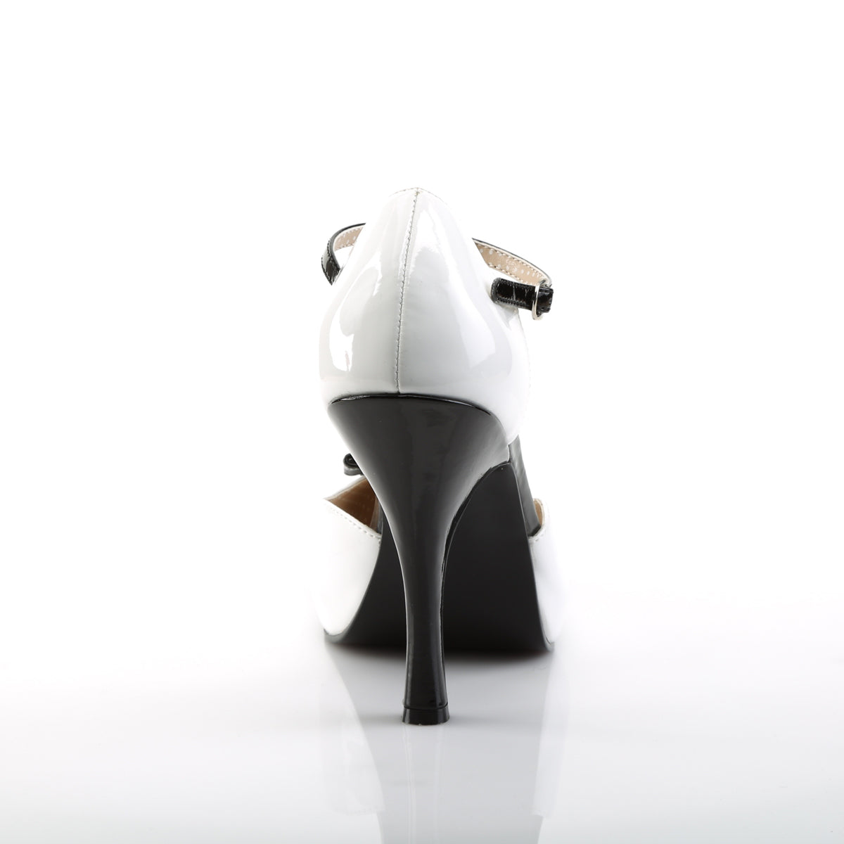 Pleaser Pink Label Frauenpumpen PINUP-02 BLK-WHT PAT