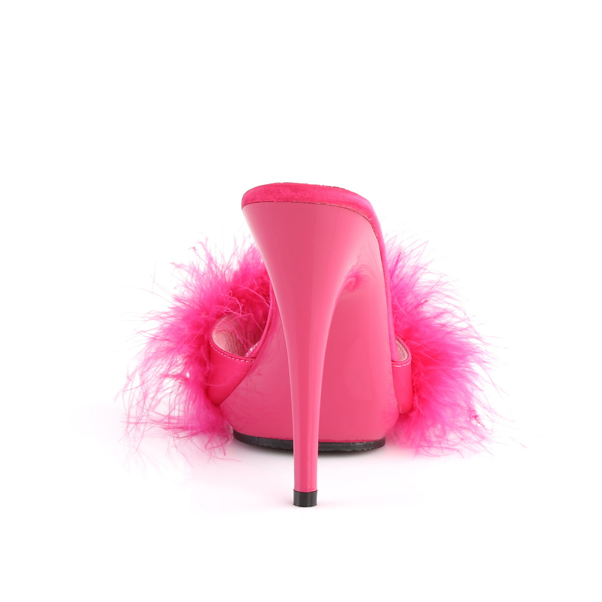 Fabulicious Damen Sandalen POISE-501f H. Rosa Satin-Marabou-Fur / h. Rosa