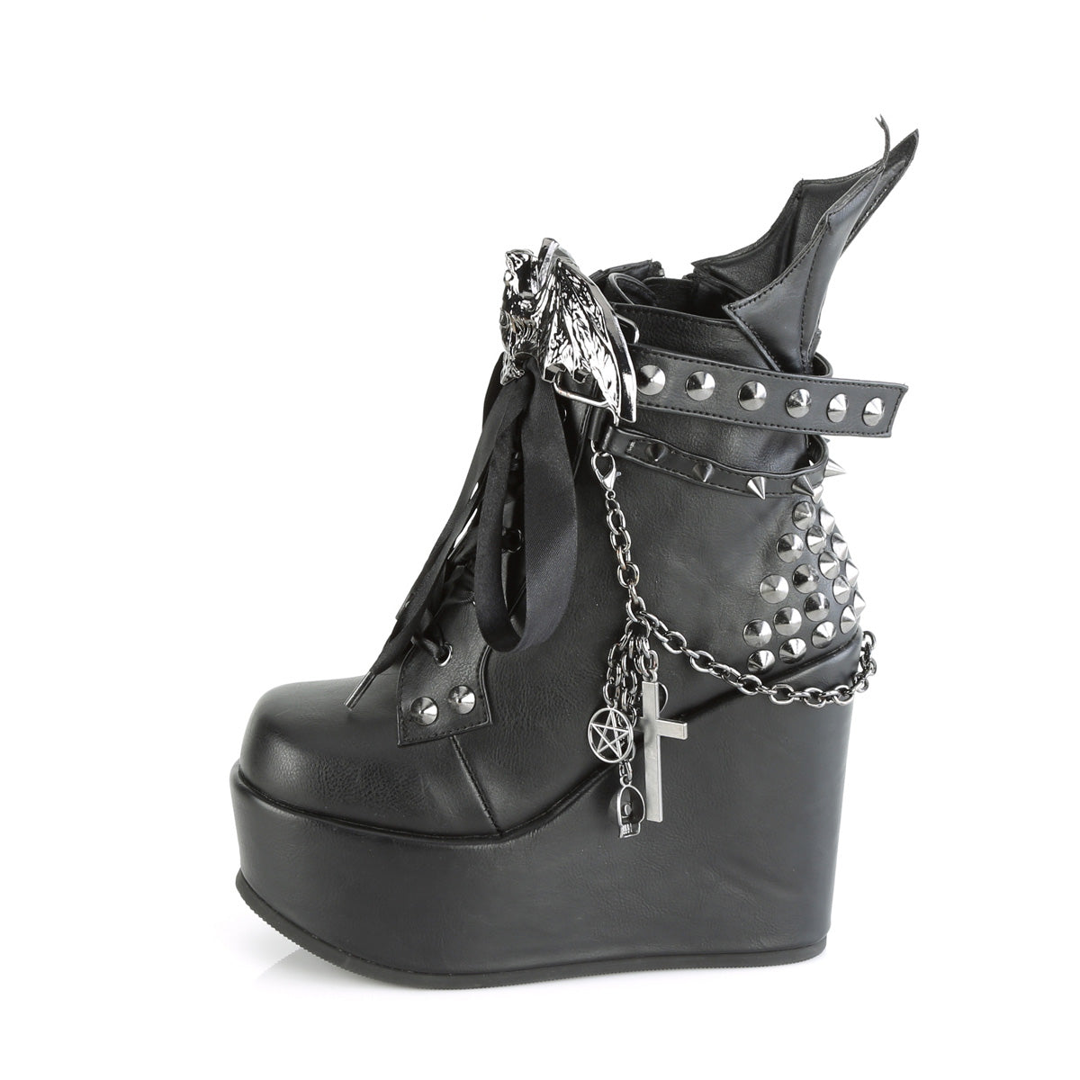 DemoniaCult Stiefeletten POISON-107 BLK Vegan Leder