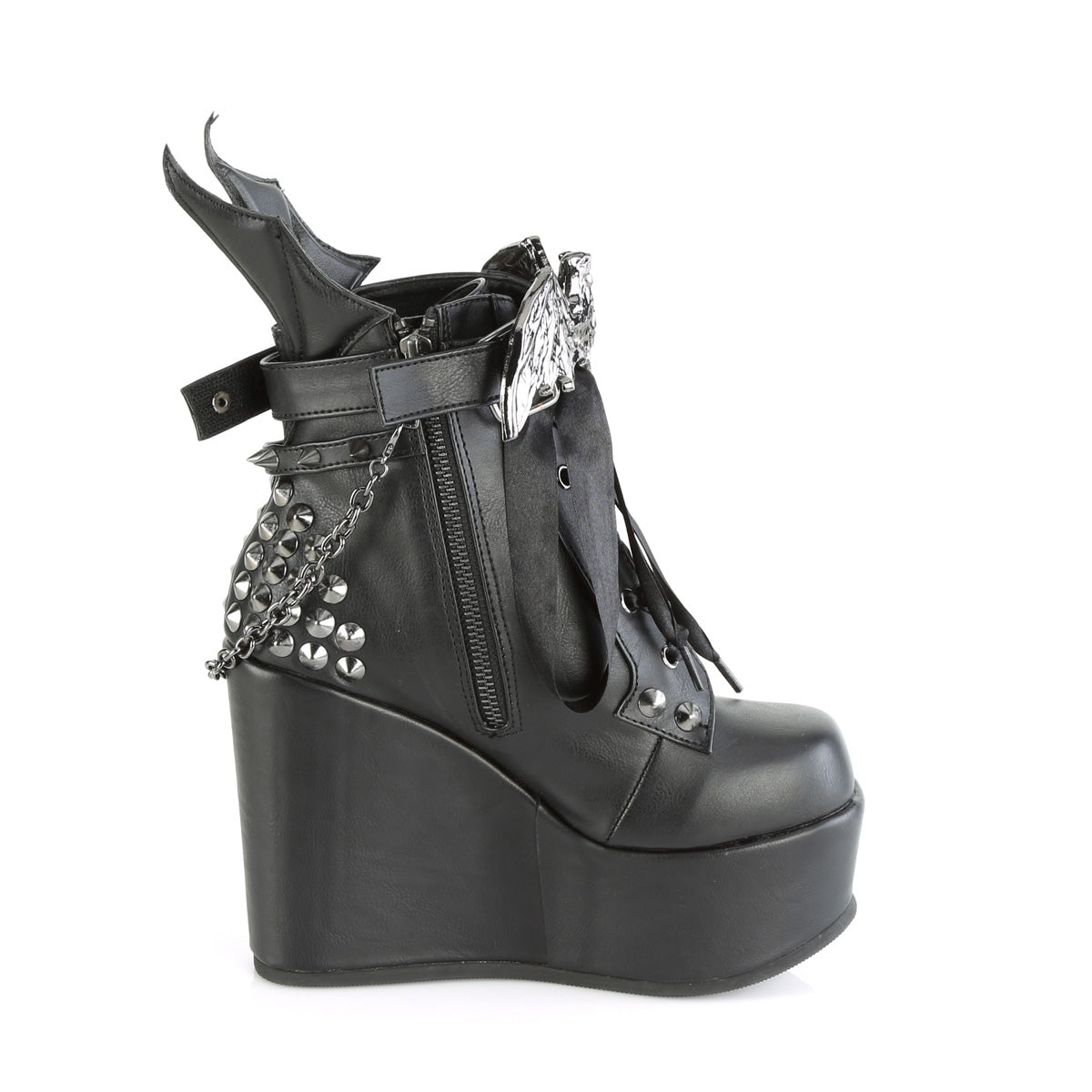 DemoniaCult Stiefeletten POISON-107 BLK Vegan Leder