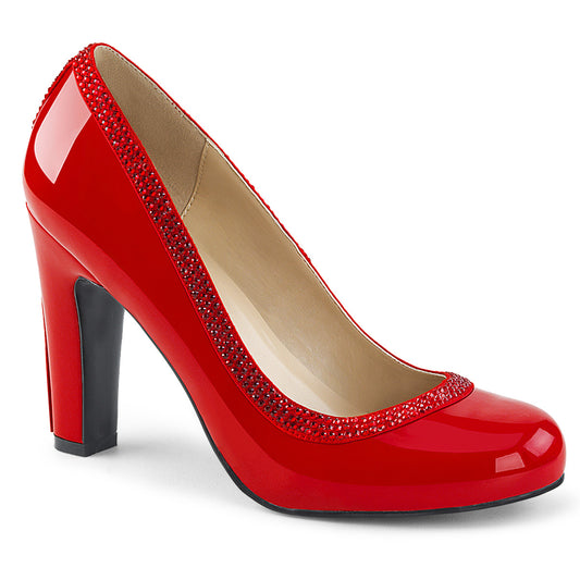 Pleaser Pink Label Frauenpumpen QUEEN-04 Red Pat.