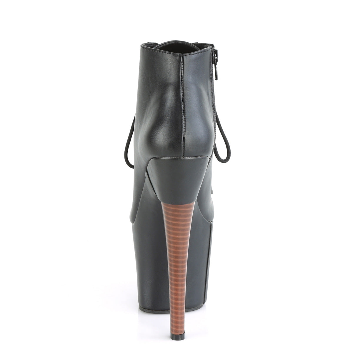 Pleaser Damen Knöchelstiefel RADIANT-1005 BLK Faux Leder / BLK Kunstleder