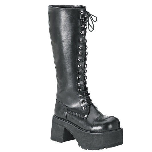 DemoniaCult Herrenstiefel RANGER-302 BLK Vegan Leder