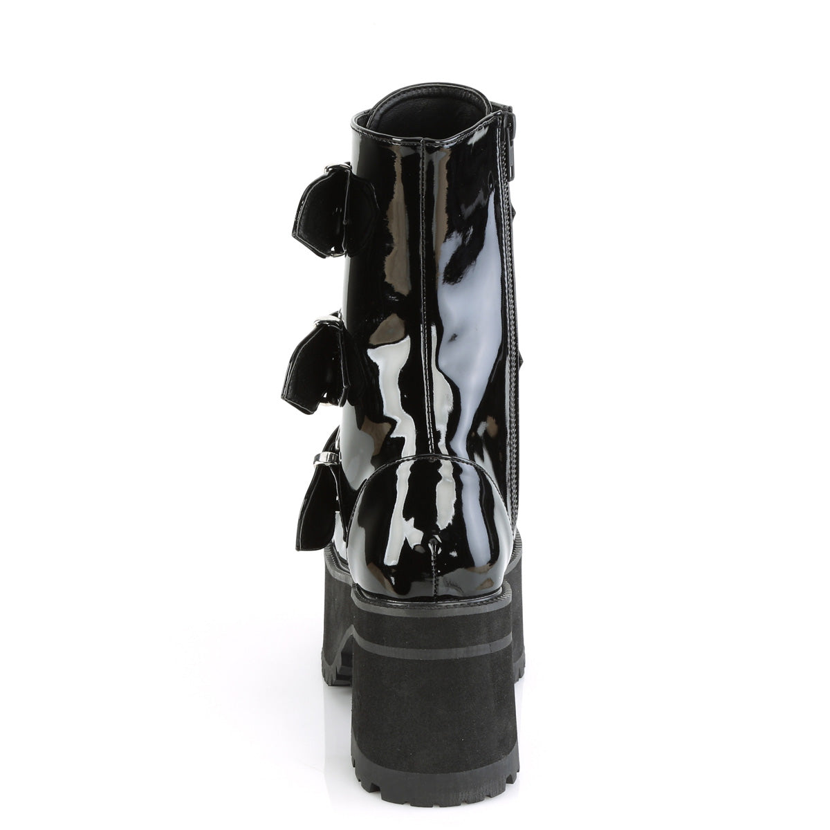 DemoniaCult Damenknöchelstiefel RANGER-308 BLK Patent