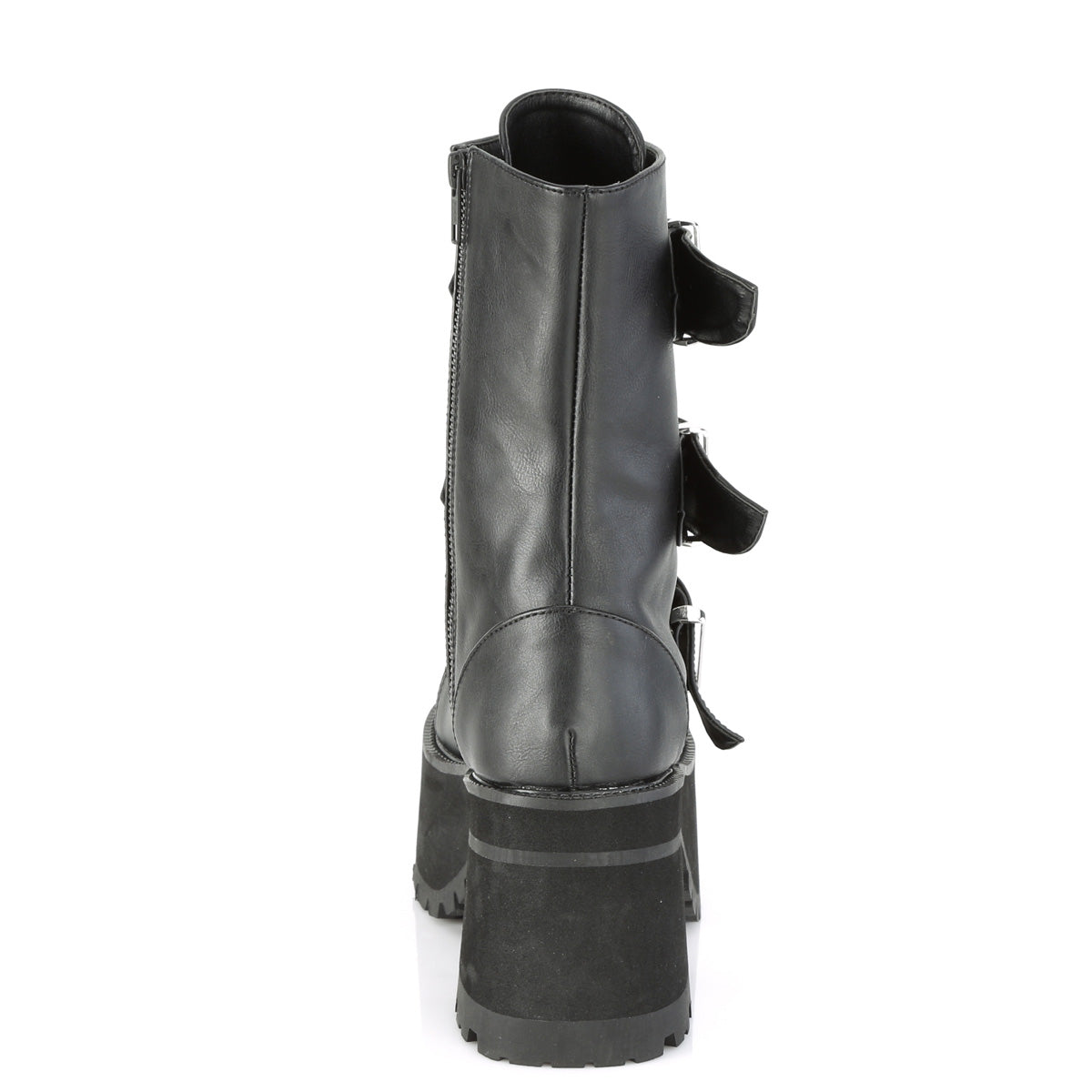 DemoniaCult Womens Ankle Boots RANGER-308 Blk Vegan Leather