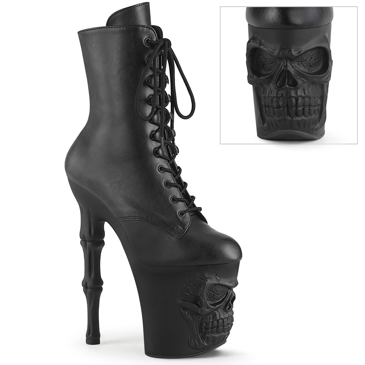 Pleaser Stiefeletten RAPTURE-1020 BLK Kunstleder/BLK Matte