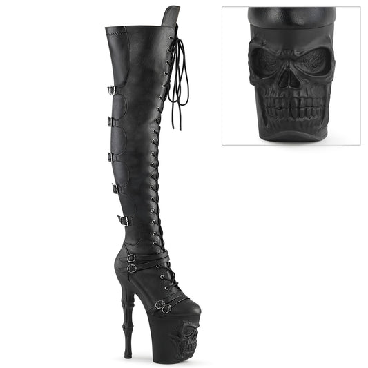 Pleaser  Stiefel RAPTURE-3045 BLK Faux Leder-Str.faux Leder/BLK Matte