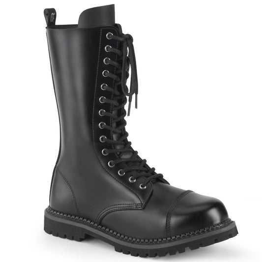 DemoniaCult Herrenstiefel RIOT-14 BLK Leder