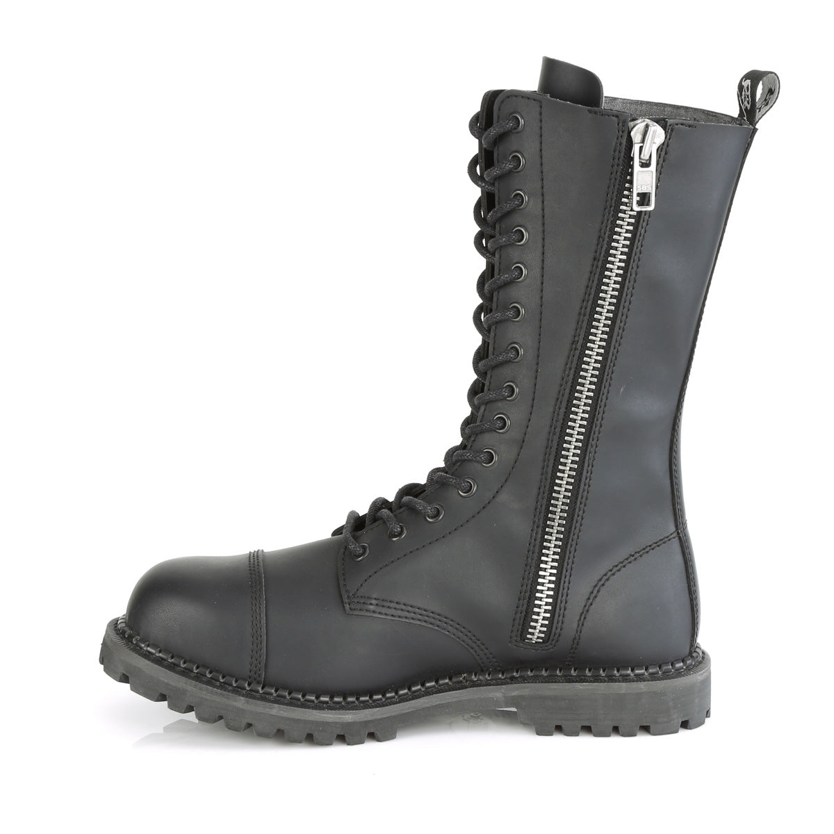 DemoniaCult Herrenstiefel RIOT-14 BLK Vegan Leder