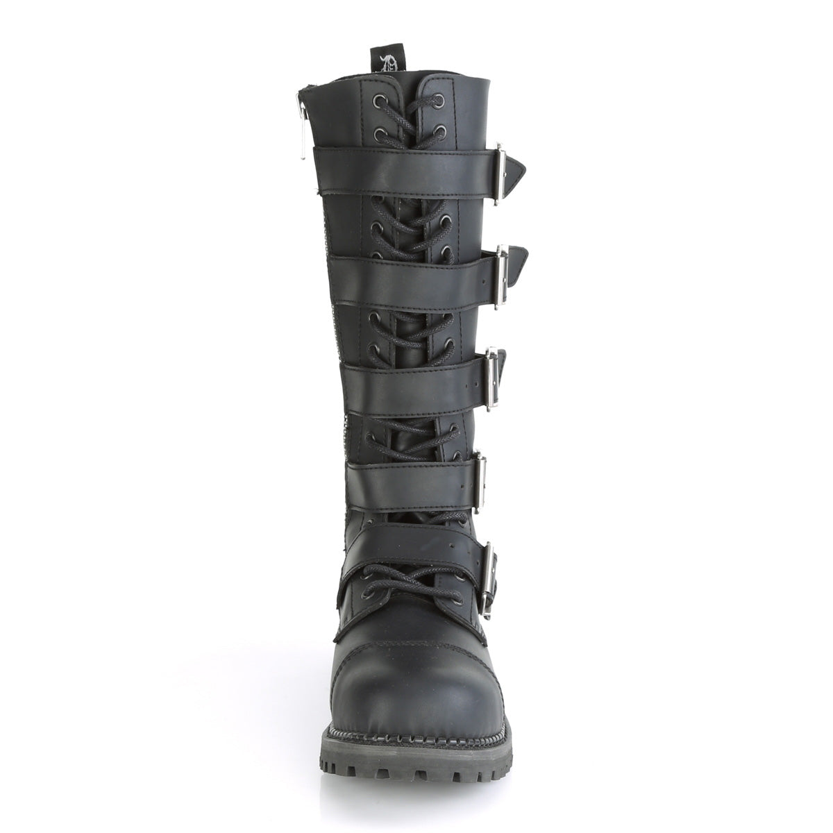 DemoniaCult Herrenstiefel RIOT-18BK BLK Vegan Leder