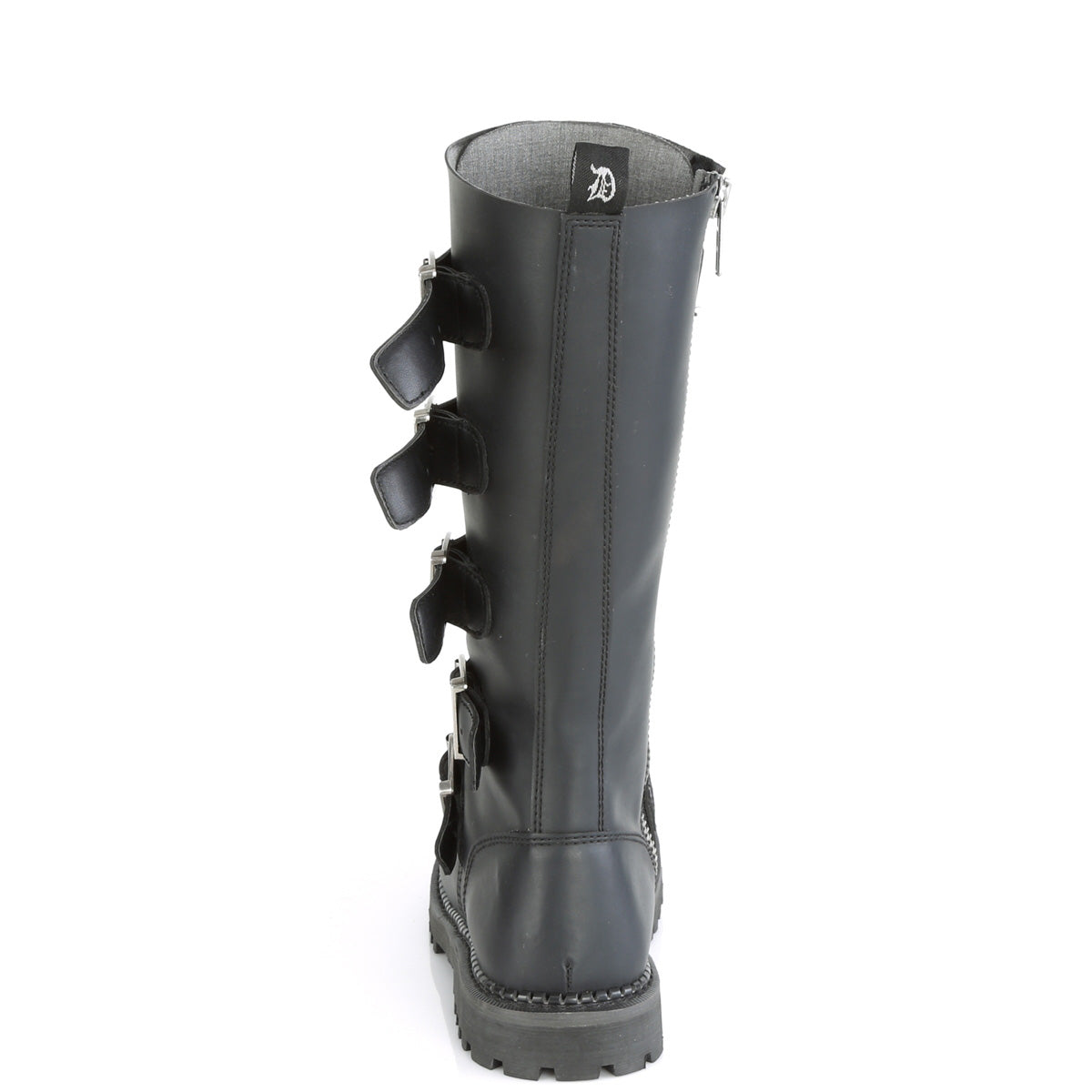 DemoniaCult Herrenstiefel RIOT-18BK BLK Vegan Leder