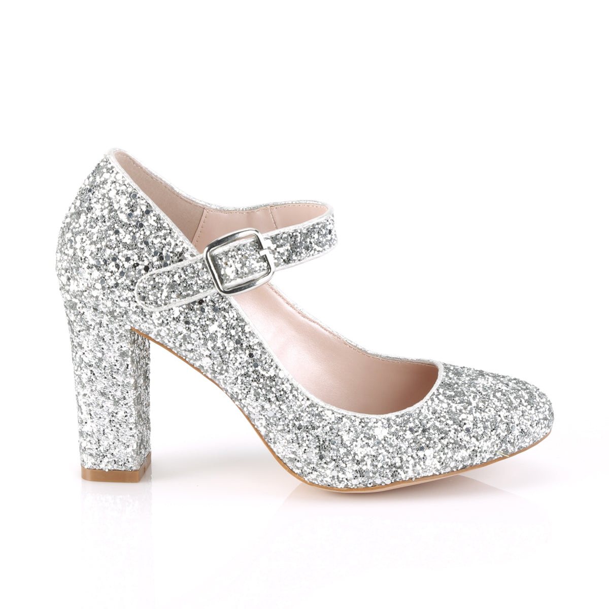 Fabulicious Womens Pumps SABRINA-07 Slv Glitter