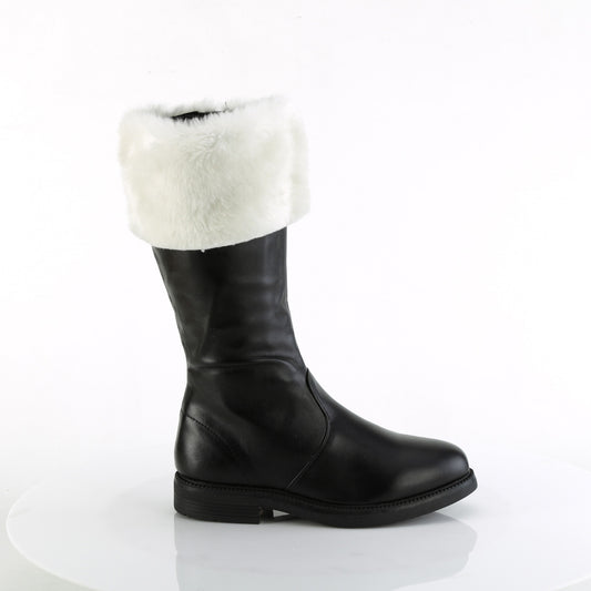 Funtasma Herrenstiefel Santa-100 BLK PU-WHT FAUX PELL