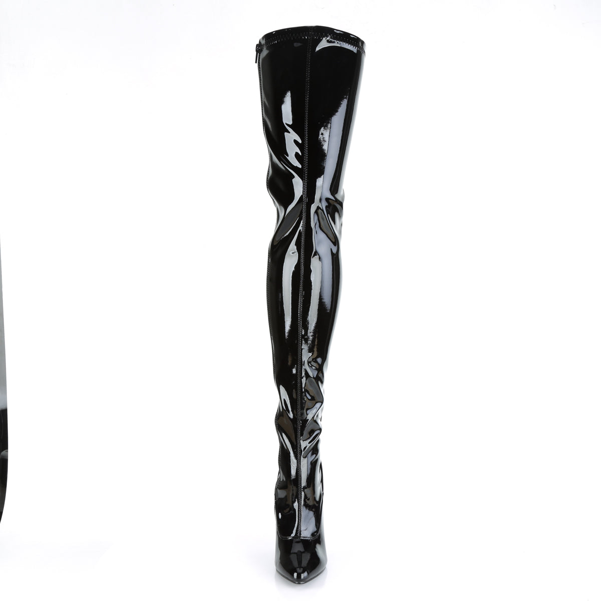 Pleaser Womens Boots. SEDUCE-3063 BLK Str Pat