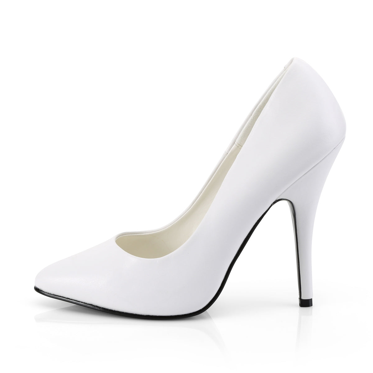 Pleaser Womens Pumps SEDUCE-420 Wht Faux Leather