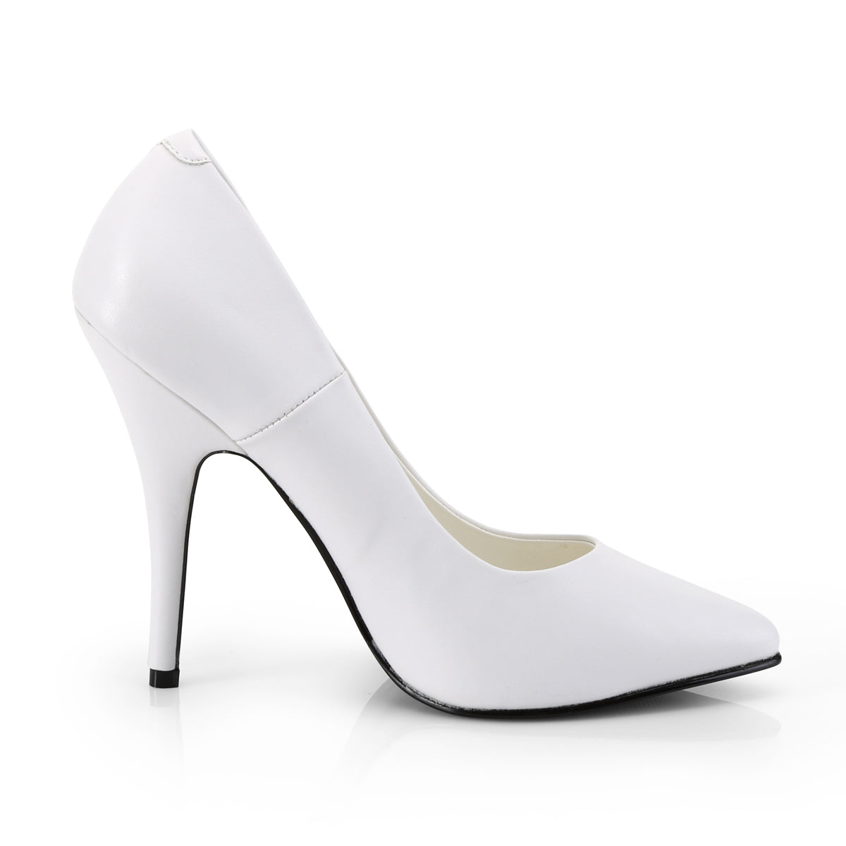 Pleaser Womens Pumps SEDUCE-420 Wht Faux Leather