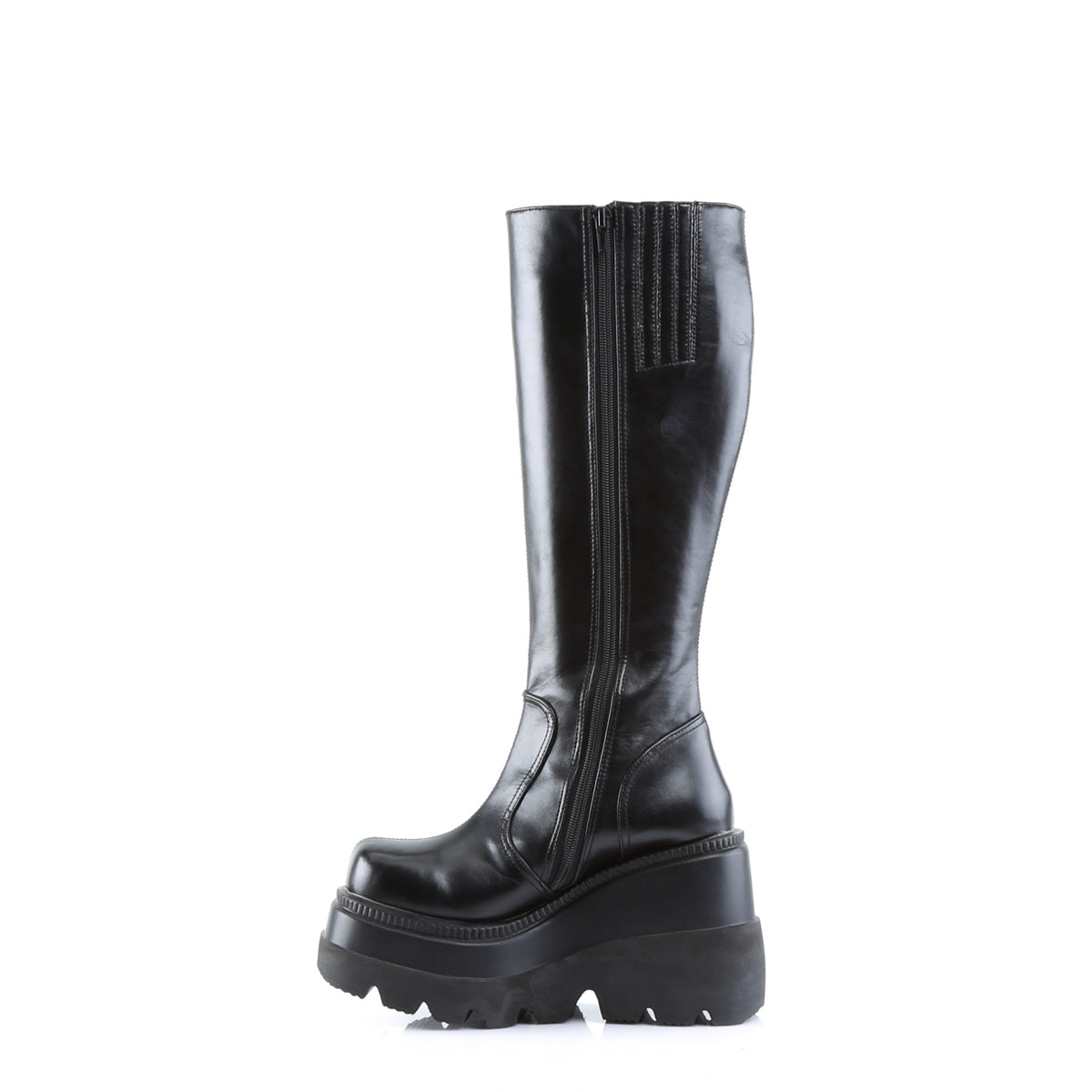 DemoniaCult Frauenstiefel SHAKER-100 BLK Vegan Leder