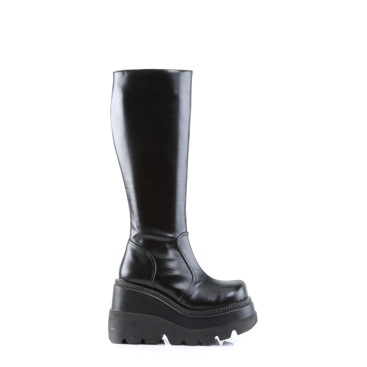 DemoniaCult Frauenstiefel SHAKER-100 BLK Vegan Leder