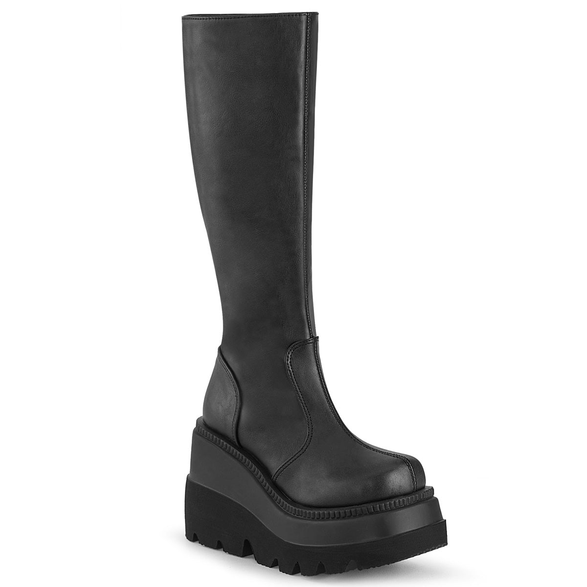 DemoniaCult Frauenstiefel SHAKER-100 BLK Vegan Leder