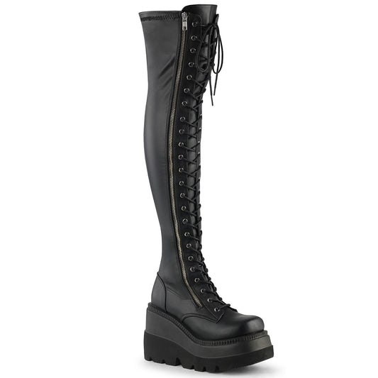 DemoniaCult  Stiefel SHAKER-374 BLK str. Veganes Leder